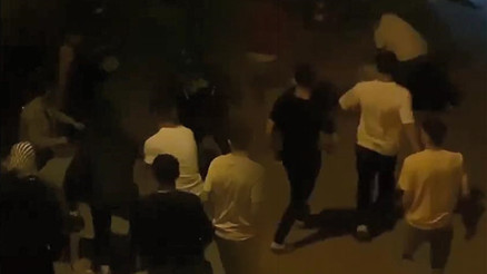 Bursada sokakta komşu kavgası: O anlar kamerada