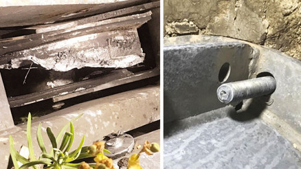 Cıvatalar koptu makara sıkıştı Cıvatalar koptu makara sıkıştı