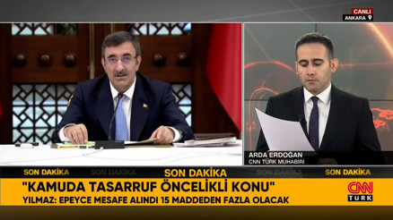 Cumhurbaşkanı Yardımcısı Yılmazdan tasarruf açıklaması Cumhurbaşkanı Yardımcısı Yılmazdan tasarruf açıklaması