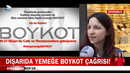 Kafe ve restoranlar için boykot kampanyası başlatıldı
