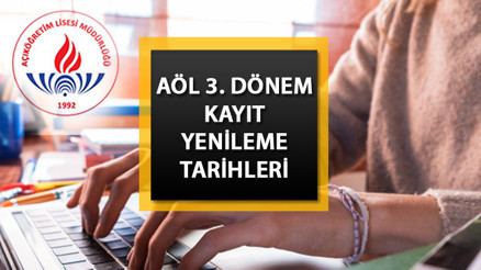 AÖL 3. DÖNEM KAYIT YENİLEME TAKVİMİ VE ÜCRET TUTARI 2023-2024 || MEB Açık Lise 3. dönem kayıt yenileme ne zaman, nasıl yapılır AÖL sınav ücreti ne kadar, nereye yatırılacak MEB tarihi duyurdu AÖL 3. DÖNEM KAYIT YENİLEME TAKVİMİ VE ÜCRET TUTARI 2023-2024 || MEB Açık Lise 3. dönem kayıt yenileme ne zaman, nasıl yapılır AÖL sınav ücreti ne kadar, nereye yatırılacak MEB tarihi duyurdu