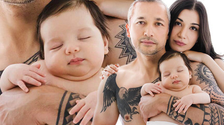 Oğlunun yüzünü gösterdi... İşte ailenin yeni üyesi