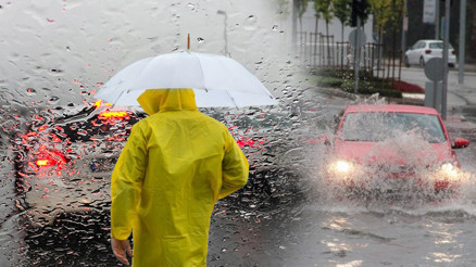 Meteoroloji sarı kodla alarm vermişti... Sağanak ve doluyla yollar göle döndü Meteoroloji sarı kodla alarm vermişti... Sağanak ve doluyla yollar göle döndü