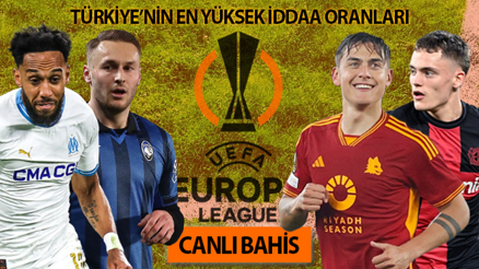 Avrupa Ligi yarı final ilk maçları, Türkiyenin en yüksek iddaa oranları ile Mislide Marsilya-Atalanta, Roma-Leverkusen muhtemel 11ler...