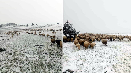 Tokat ve Erciyeste Mayısta kar sürprizi
