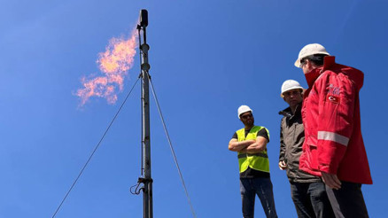İstanbulda açılan yeni kuyulardan doğal gaz çıkmaya başladı: İlk ateş yakıldı