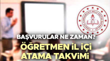ÖĞRETMEN İL İÇİ YER DEĞİŞTİRME BAŞVURUSU NE ZAMAN ALINACAK | MEB öğretmen il içi ihtiyaç listesi (kontenjan) açıklandı mı İl içi tayin başvurusu takvimi yayınlandı