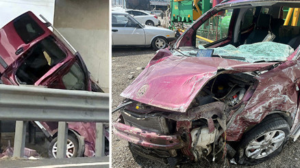 Ankarada feci kaza: Takla atarak köprü ayağına çarptı 3 can kaybı, 2 yaralı