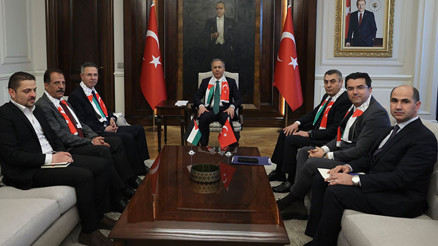 İçişleri Bakanı Yerlikaya, Filistin Büyükelçisi Mustafa ile görüştü