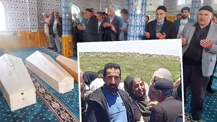 Babaları tarafından öldürülen 3 kardeş toprağa verildi... Acılı anne tabutlara sarılıp ağladı