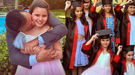 Ünlü şarkıcının gurur günü: Benim aşkım mezun oldu