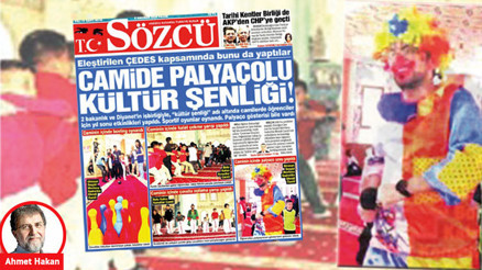 Camide palyaçolu çocuk eğlencesine bayıldım