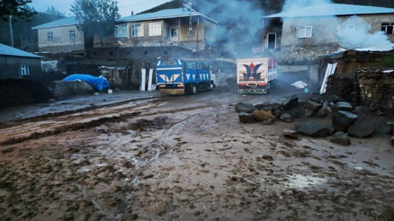 Vanda sağanak sele döndü 52 hayvan telef oldu