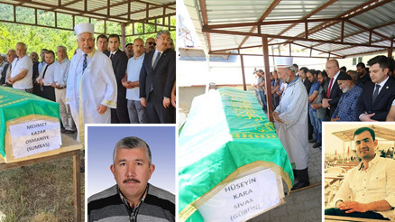İliçteki heyelanda ölen işçilerden Mehmet Kazar ve Hüseyin Kara, son yolculuğuna uğurlandı