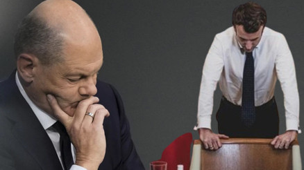Avrupadaki fiyaskonun merkesindeki iki isim: Macronun yüzünü bile görmek istemiyorlar, Olaf Scholz için süre doluyor...