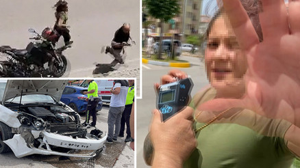 Önce kaza yaptı sonra ortalığı birbirine kattı Gazeteci kaçınca da kovaladı Önce kaza yaptı sonra ortalığı birbirine kattı Gazeteci kaçınca da kovaladı