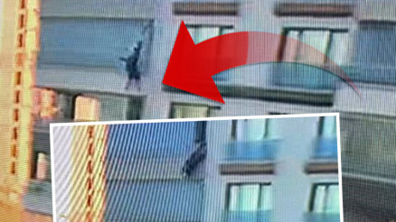 Cam silerken 7. kattan düştü: Feci ölüm kamerada