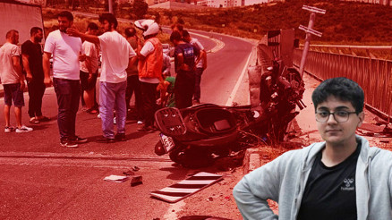 Kahreden kaza Babasının hediye ettiği motosikletle kaza yapan 16 yaşındaki çocuktan acı haber