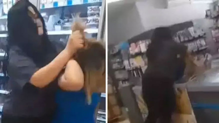 Müşteriden market çalışanına dayak O anlar kamerada