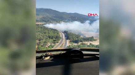 İzmir Kemalpaşada orman yangını