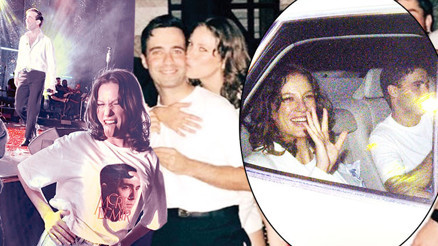 Harbiye’de aşk rüzgârı... Serenay Sarıkaya sevgilisi Mert Demiri yalnız bırakmadı