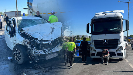 Yakıt tankeri ile otomobil çarpıştı: 1i ağır 2 yaralı
