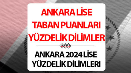 Ankara Lise Taban Puanları 2024: Ankarada hangi lise kaç puan ve yüzdelik dilim ile alıyor Ankara Lise Taban Puanları 2024: Ankarada hangi lise kaç puan ve yüzdelik dilim ile alıyor