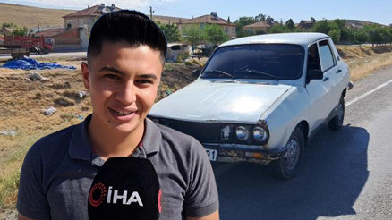 Evinin önüne park ettiği otomobilini dere yatağında buldu... Sadece plakalığı kırılmış