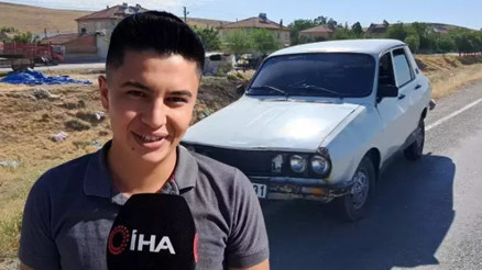 Gece evinin önüne park ettiği otomobilini sabah dere yatağında buldu