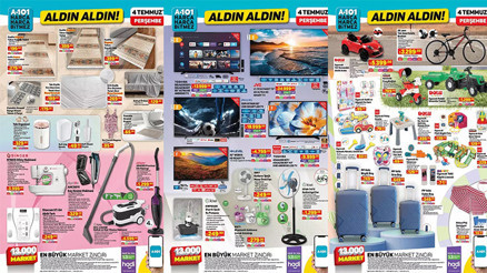 SATIŞTA A101 4 TEMMUZ 2024 KATALOĞU- İNDİRİMLİ ÜRÜNLER 🛒📌|| A101de bu hafta neler var A101 bu hafta Akülü Araba, Amortisörlü Bisiklet getiriyor...