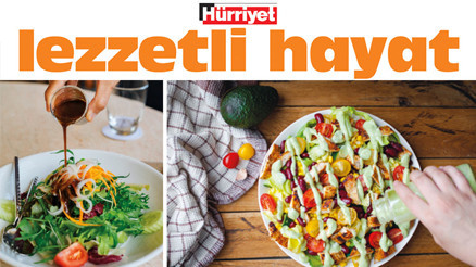 Bol bol yeşillik, çeşit çeşit sos Bol bol yeşillik, çeşit çeşit sos