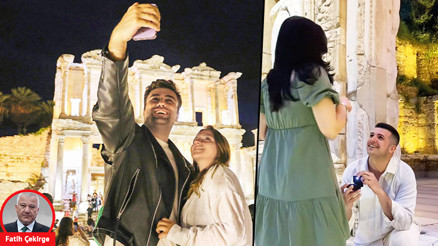 Müzeyi gençliğe sevdiren ekip... Efes’i o kadar güzel ışıklandırdılar ki gençler evlilik teklifini orada yapmaya başladı