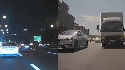 Beylikdüzünde makas atma kazası kamerada Beylikdüzünde makas atma kazası kamerada