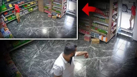 Çamurlu ayakkabısını çıkararak markete giren inşaat işçisi, sosyal medyada beğeni topladı