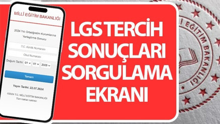 LGS TERCİH SONUÇLARI 2024 AÇIKLANDI SON DAKİKA MEB 2024 LGS tercih sonuçları (Lise Yerleştirme) sorgulama ekranı: meb.gov.tr üzerinden erişime açıldı Lise yerleştirme sonuçları nasıl öğrenilir