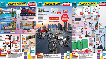 BUGÜN SATIŞTA A101 AKTÜEL 25 TEMMUZ 2024 - İNDİRİMLİ ÜRÜNLER || A101 aktüel bu hafta neler var A101 bu hafta Benzinli Motosiklet Getiriyor