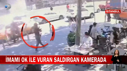 İmamı ok ile vuran saldırgan kamerada