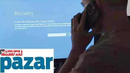 Düzen sonunda ‘mavi ekran’ verdi