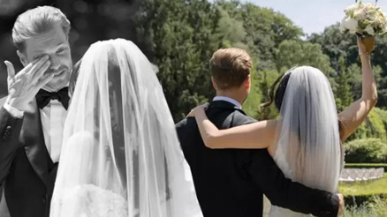 Davul zurnalı karşılama... Eşini gelinlikle görünce gözyaşlarına engel olamadı