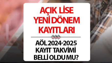 MEB AÇIK LİSE (AÖL) YENİ DÖNEM KAYIT TAKVİMİ 2024-2025 SON DURUM || AÖL kayıtları başladı mı 2024-2025 Açık lise 1. dönem kayıtları ne zaman başlayacak MEB AÇIK LİSE (AÖL) YENİ DÖNEM KAYIT TAKVİMİ 2024-2025 SON DURUM || AÖL kayıtları başladı mı 2024-2025 Açık lise 1. dönem kayıtları ne zaman başlayacak
