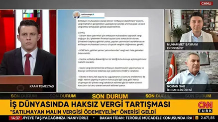 Enflasyon muhasebesi nasıl yapılacak İş dünyasından satılmayan malın vergisini ödemeyelim tepkisi