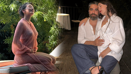 Temmuz ayında hamile olduğunu duyurmuştu... İlk aile fotoğrafı geldi