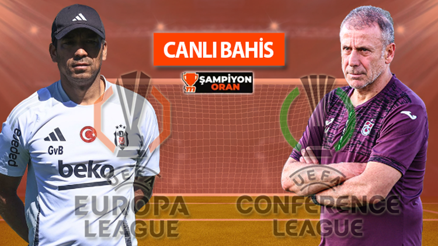 Beşiktaş, Avrupa Ligi - Trabzonspor, Konferans Ligi kapısında Muhtemel 11ler, iddaa oranları, çarpıcı istatistikler... Beşiktaş, Avrupa Ligi - Trabzonspor, Konferans Ligi kapısında Muhtemel 11ler, iddaa oranları, çarpıcı istatistikler...