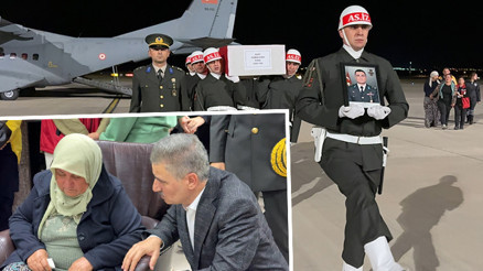 Şehit Binbaşı Osman Ayan, memleketine getirildi