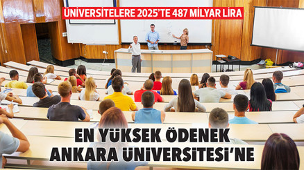 Üniversitelere 2025’te 487 milyar lira.. En yüksek ödenek Ankara Üniversitesi’ne