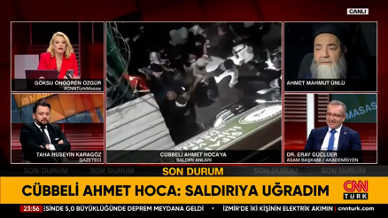 Cübbeli Ahmet Hocaya yumruklu saldırı 1 kişi gözaltına alındı