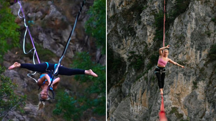 Yüksekten ve ölümden çok korkuyordu, şimdi binlerce metre yükseklikte ip üzerinde yürüyen akrobatik sporcu oldu… ‘Üç yaşında çocukların çıktığı yüksekliğe bile çıkamıyordum’