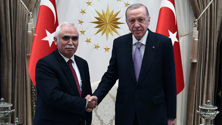 Cumhurbaşkanı Erdoğan, AYM Başkanı Özkaya’yı kabul etti