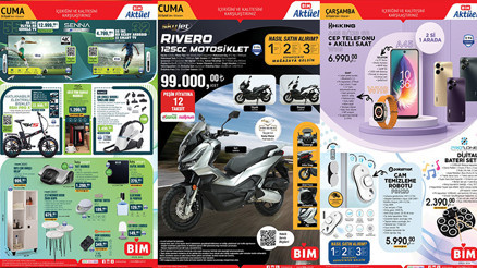BİM 20 EYLÜL 2024 KATALOĞU - İNDİRİMLİ ÜRÜNLER RAFLARA GELDİ || Bimde bu hafta cuma neler var BİM Akıllı Saat, Cep Telefonu, Motosiklet satışta