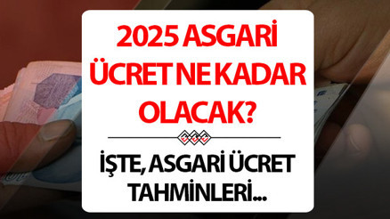 ASGARİ ÜCRET ZAMMI 2025 NE KADAR OLACAK Ocak ayında asgari ücret ne kadar olacak, kaç TL Brüt ve net asgari ücret zammı hesaplama tablosu
